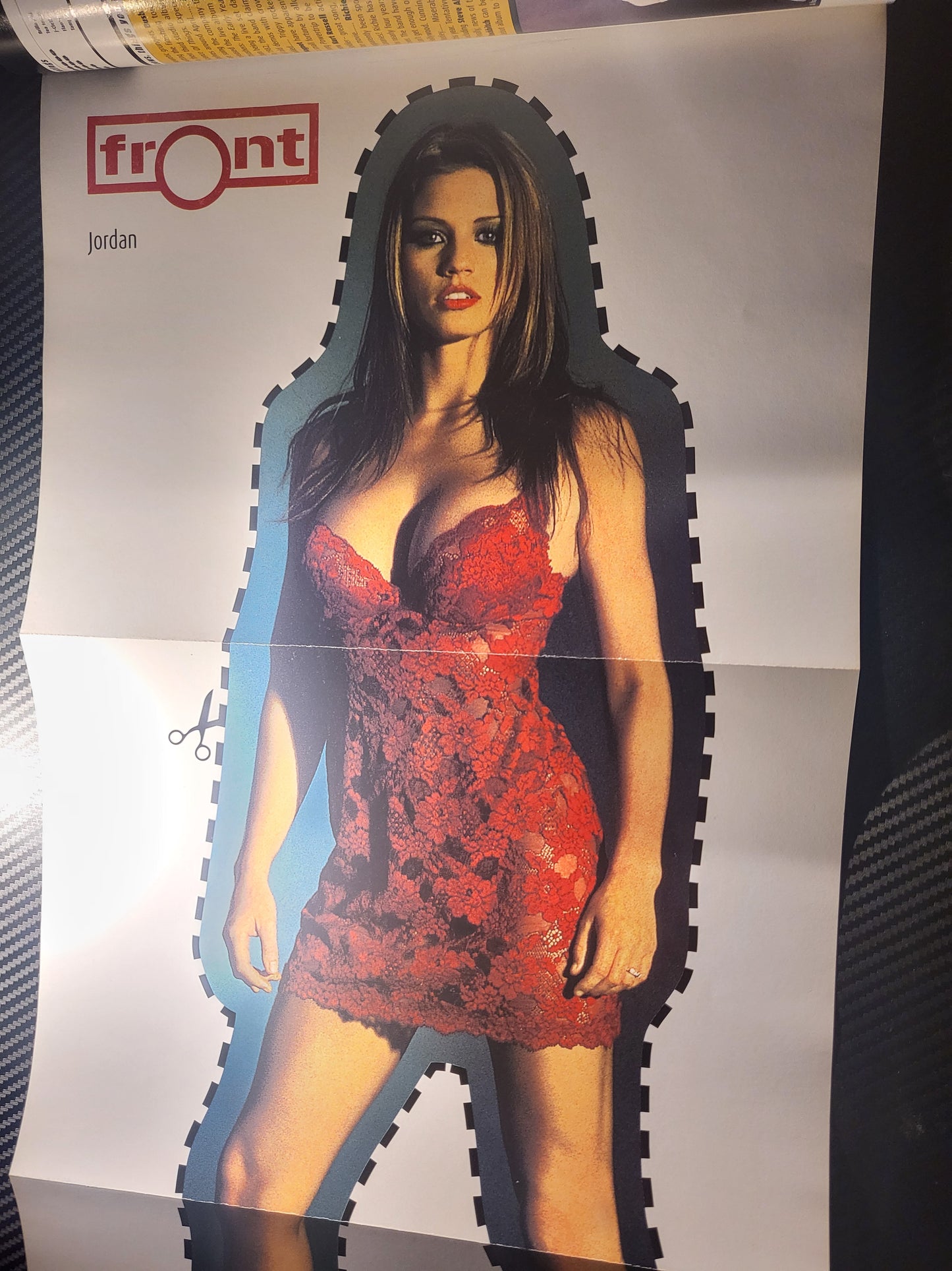 Front Magazine February 1999 Issue 4 (Rare)(967) Jordan Moa POSTER  Jennifer Love Hewitt Uma Thurman