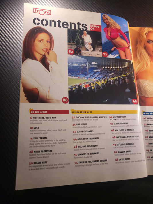 Front Magazine April 1999 Issue 6 (Rare)(967) Victoria Silvstedt POSTER Judith Shekoni Anna Nicole Smith