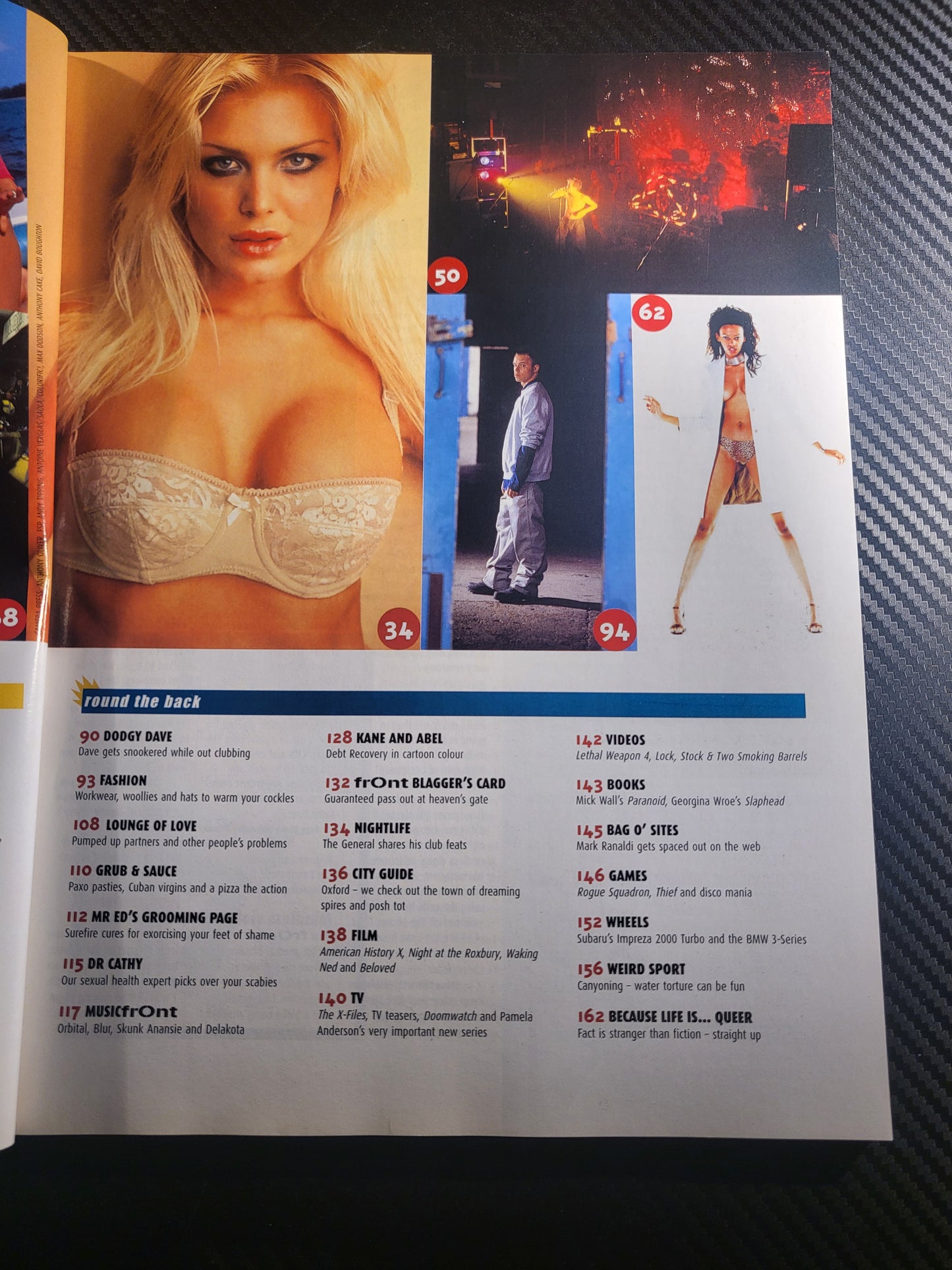 Front Magazine April 1999 Issue 6 (Rare)(967) Victoria Silvstedt POSTER Judith Shekoni Anna Nicole Smith