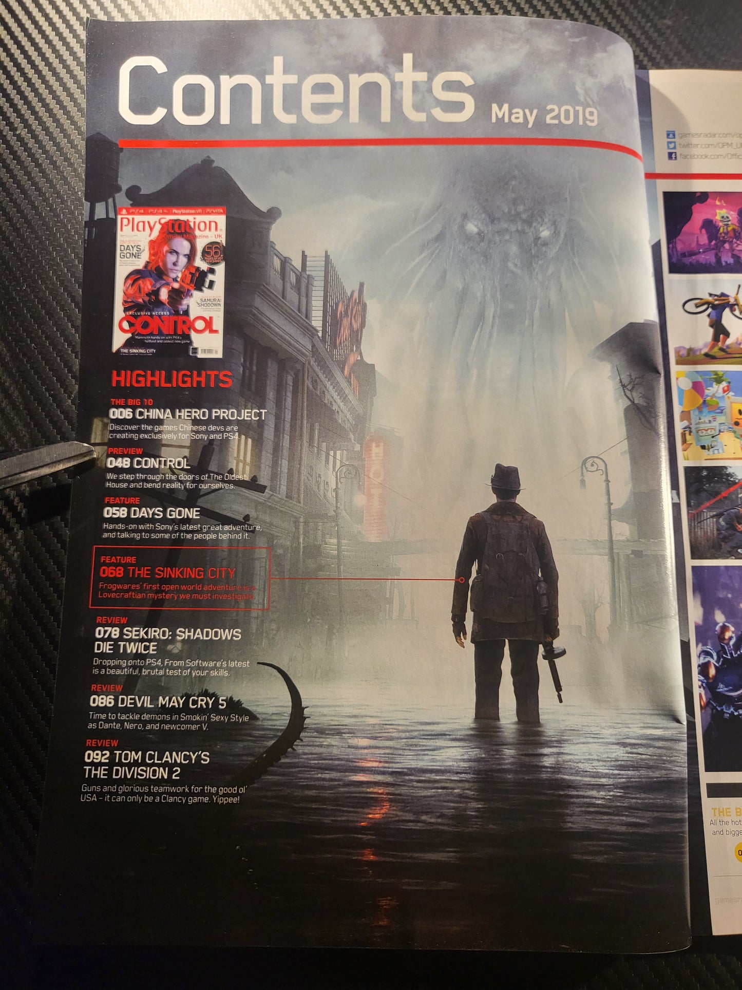 PlayStation Official Magazine May 2019 UK 161 (968) Days Gone Control Devil May Cry