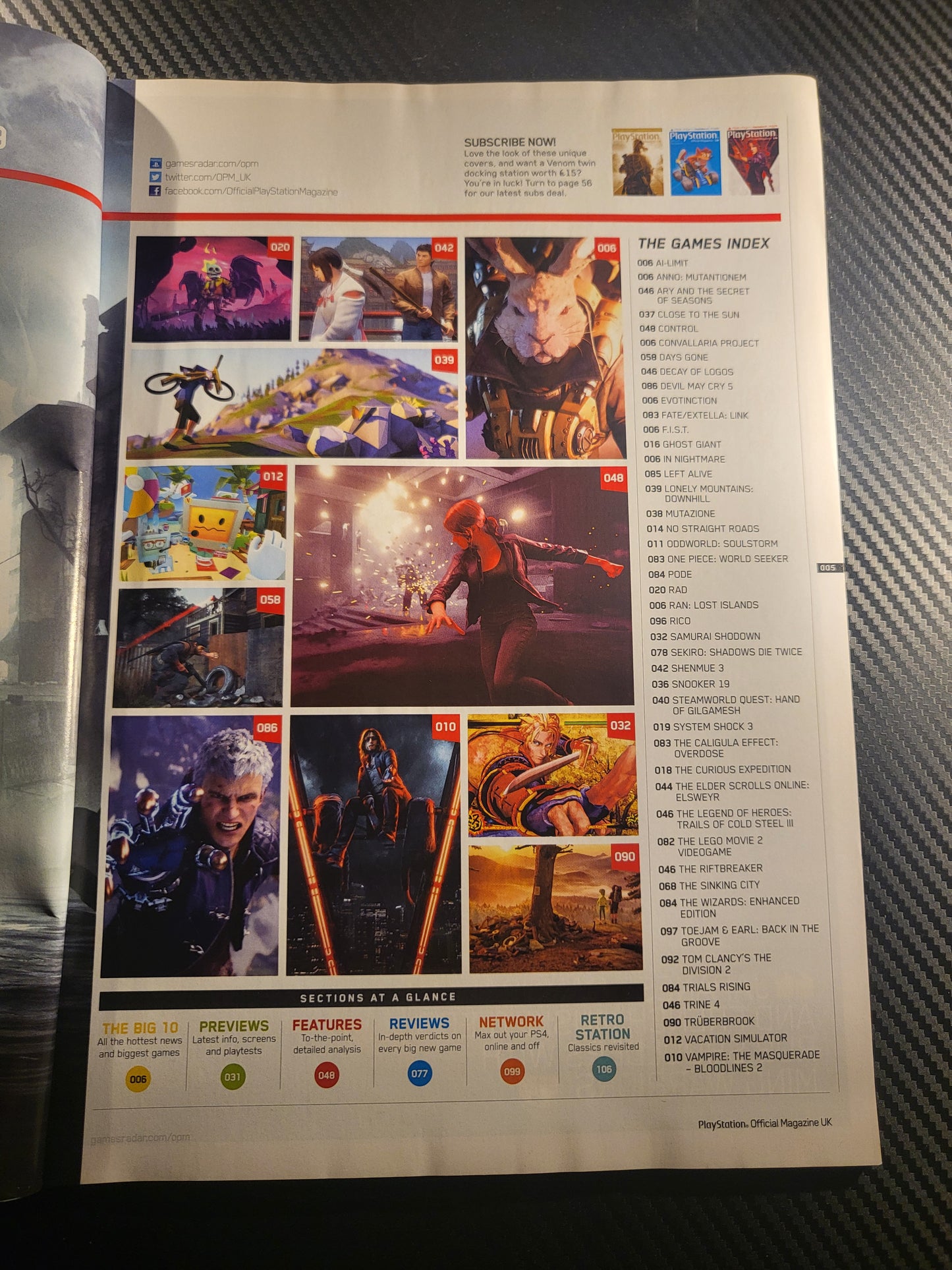 PlayStation Official Magazine May 2019 UK 161 (968) Days Gone Control Devil May Cry