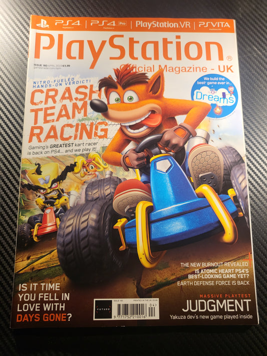 PlayStation Official Magazine April 2019 UK 160 (968) Crash Bandicoot Rage 2 Sonic