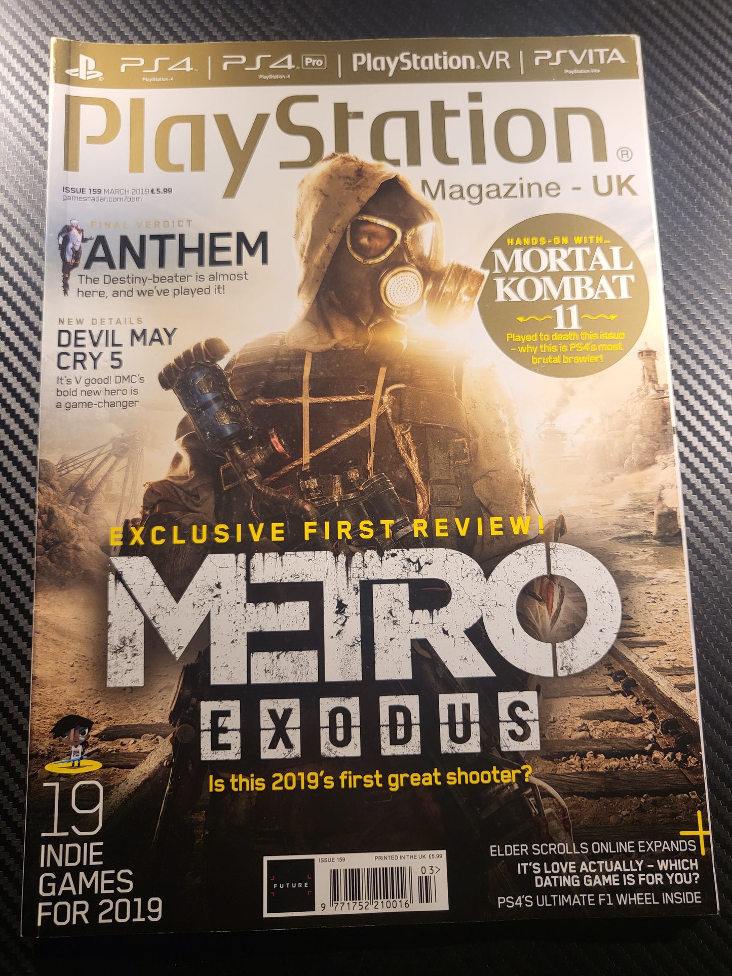 PlayStation Official Magazine March 2019 UK 159 (968) Metro Exodus Devil May Cry 5 Mortal Kombat