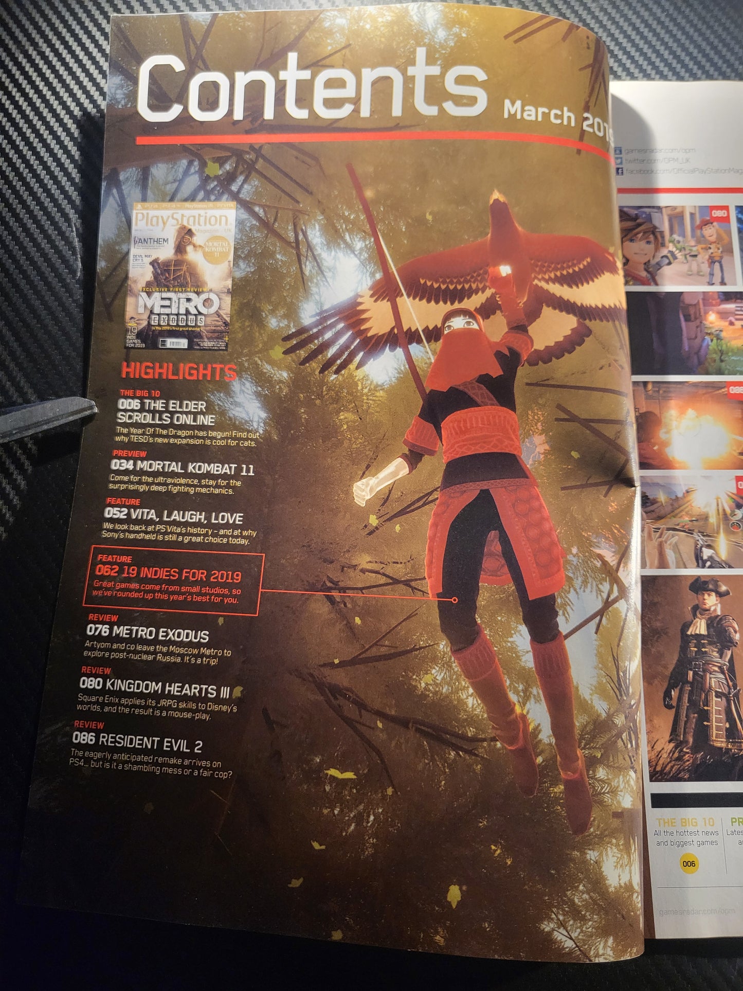PlayStation Official Magazine March 2019 UK 159 (968) Metro Exodus Devil May Cry 5 Mortal Kombat