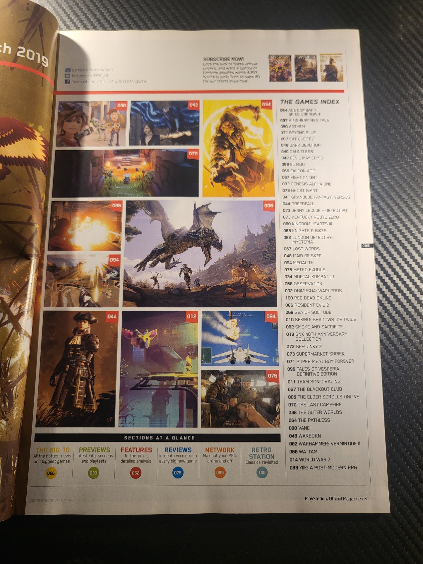 PlayStation Official Magazine March 2019 UK 159 (968) Metro Exodus Devil May Cry 5 Mortal Kombat