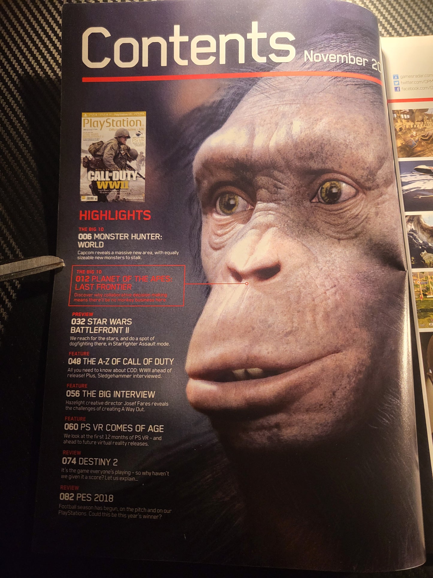 PlayStation Official Magazine November 2017 UK 141 (968) Call of Duty WWII Star
