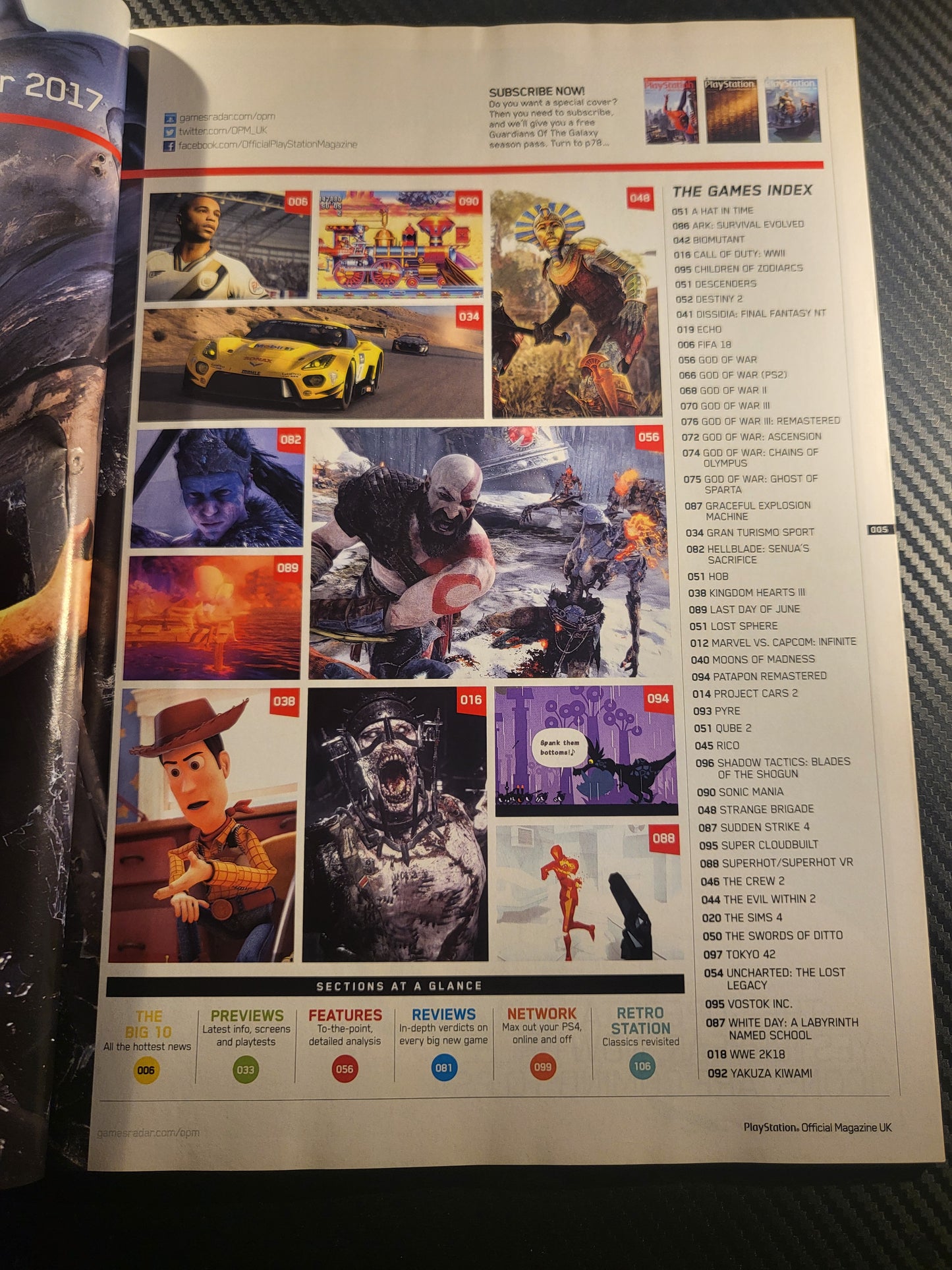 PlayStation Official Magazine October 2017 UK 140 (968) God of War Grand Turismo