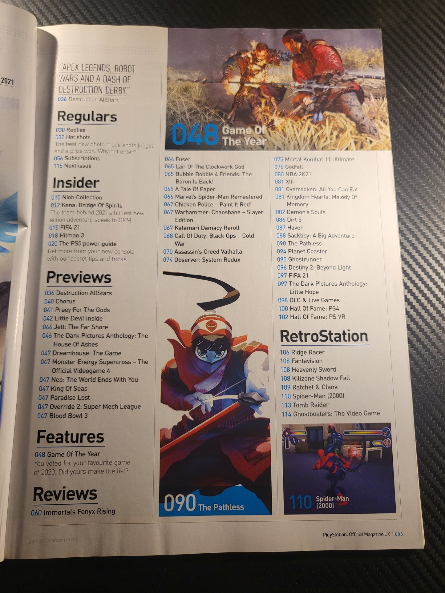 PlayStation Official Magazine January 2021 UK 183 (968) Spiderman Marvel Call of Duty