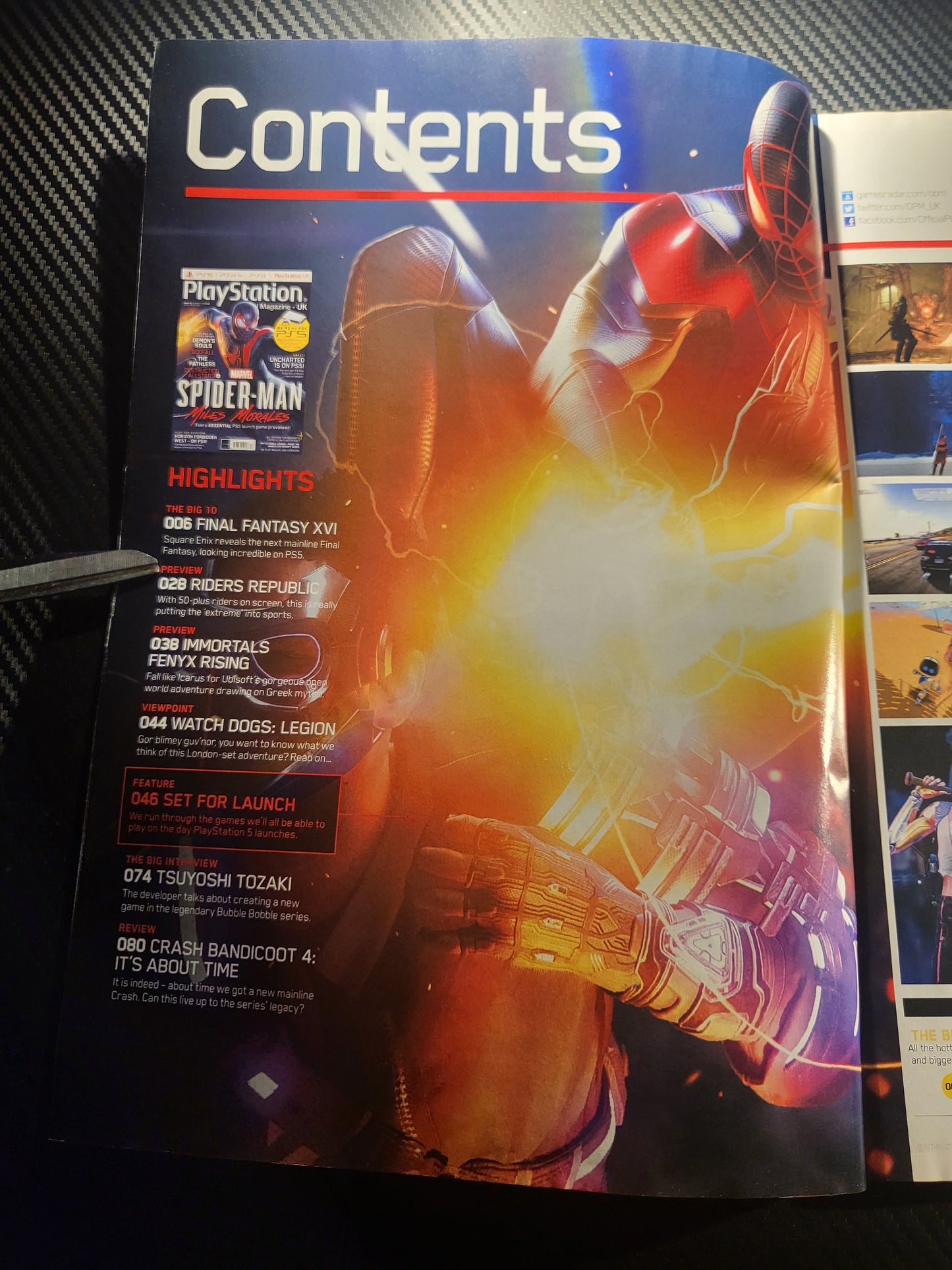 PlayStation Official Magazine December 2020 UK 181 (968) Spiderman Miles Morales Godfall