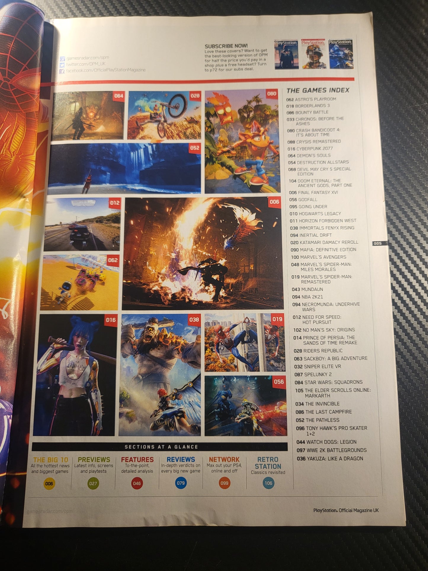 PlayStation Official Magazine December 2020 UK 181 (968) Spiderman Miles Morales Godfall