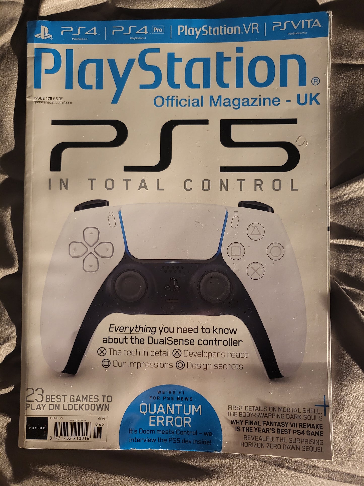 PlayStation Official Magazine UK 175 (969) Mortal Shell Final Fantasy Resident Evil