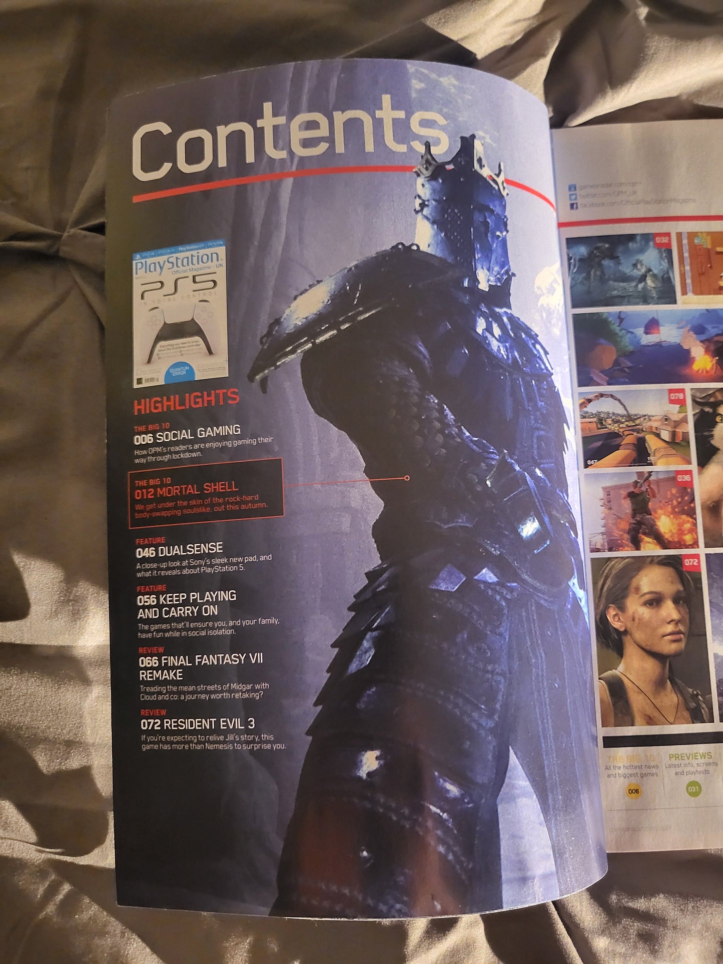 PlayStation Official Magazine UK 175 (969) Mortal Shell Final Fantasy Resident Evil