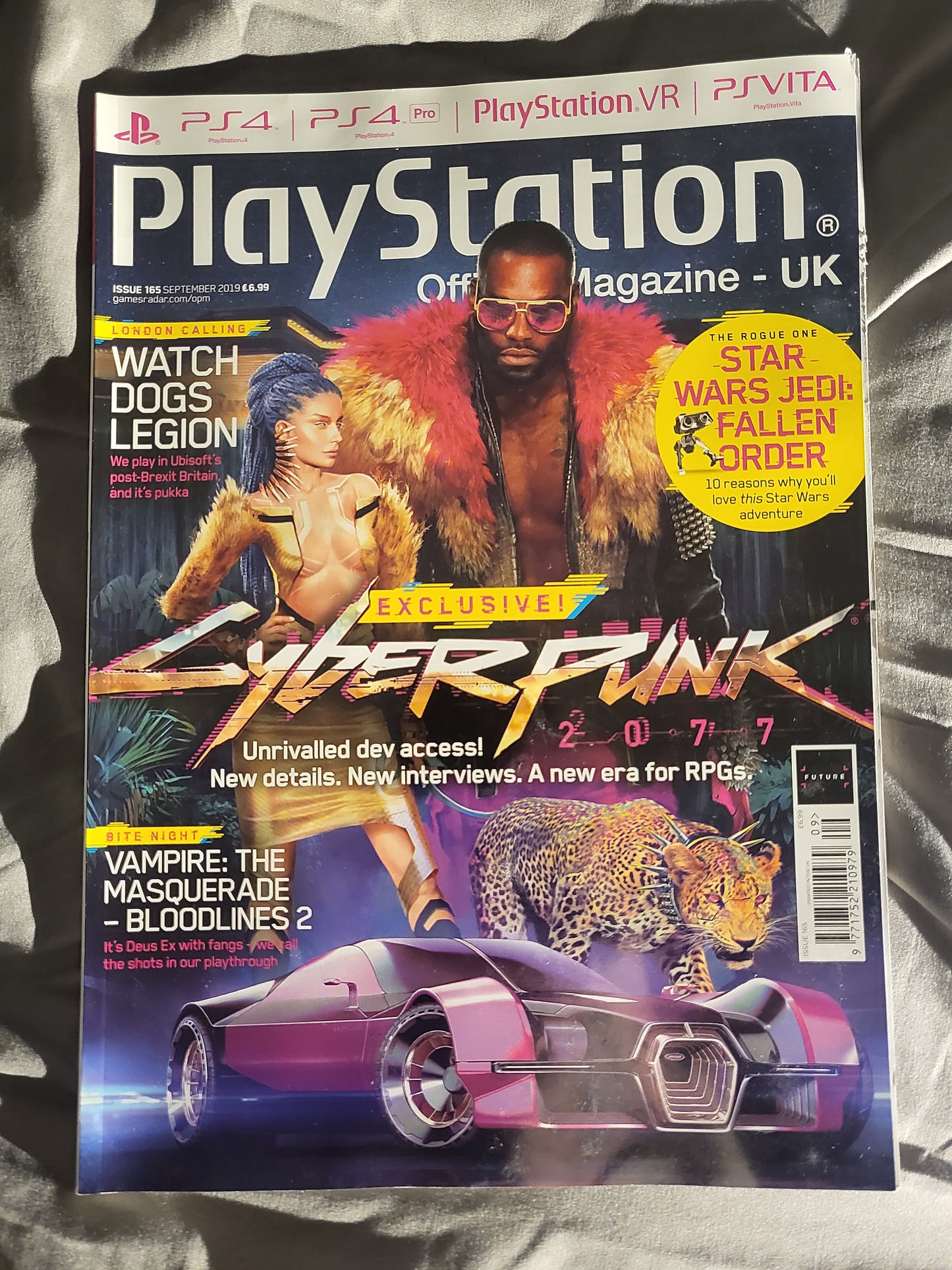 PlayStation Official Magazine September 2019 UK 165 (969) Cyberpunk 2077 Watch Dogs