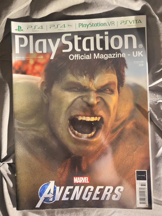 PlayStation Official Magazine Christmas 2019 UK 169 (969) Hulk Cover#6 Marvel Avengers Diablo