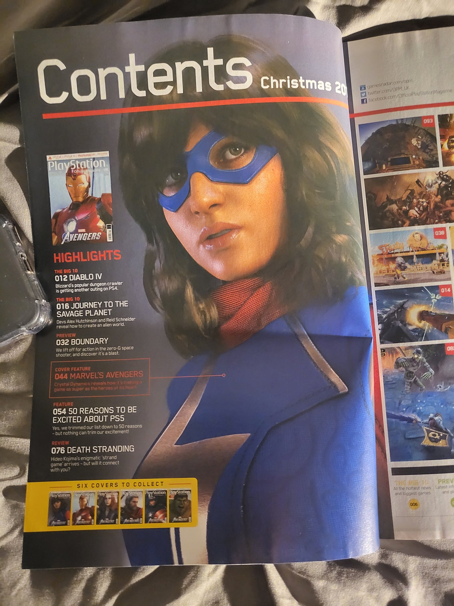 PlayStation Official Magazine Christmas 2019 UK 169 (969) Hulk Cover#6 Marvel Avengers Diablo