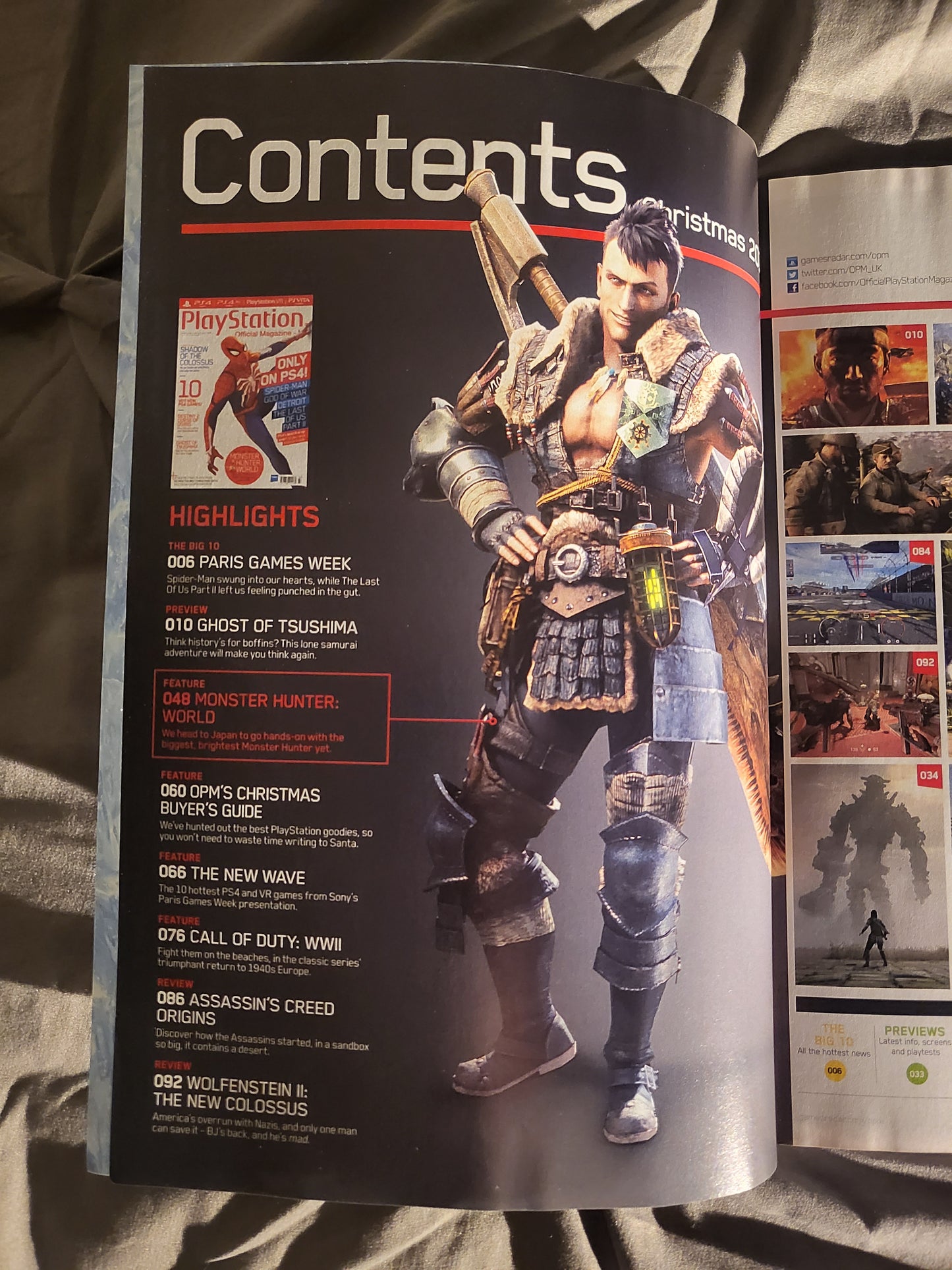 PlayStation Official Magazine Christmas 2017 UK 143 (969) Monster Hunter Ghost of Tsushima
