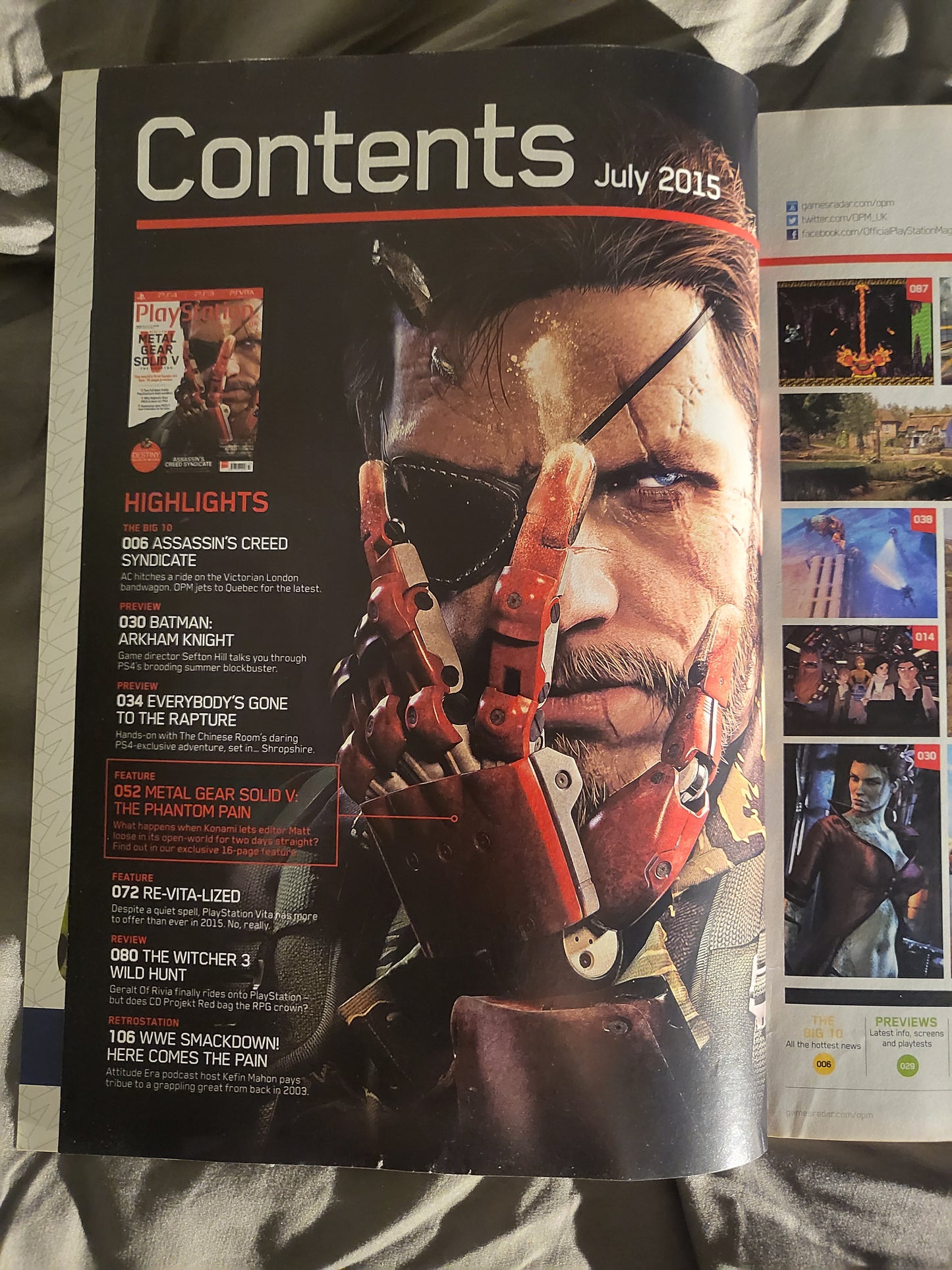 PlayStation Official Magazine July 2015 UK 111 (969) Metal Gear Solid Assassins Creed