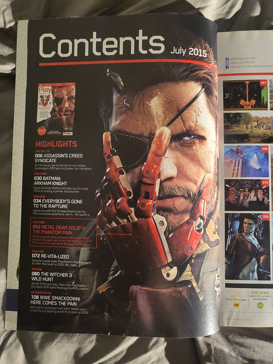 PlayStation Official Magazine July 2015 UK 111 (969) Metal Gear Solid Assassins Creed