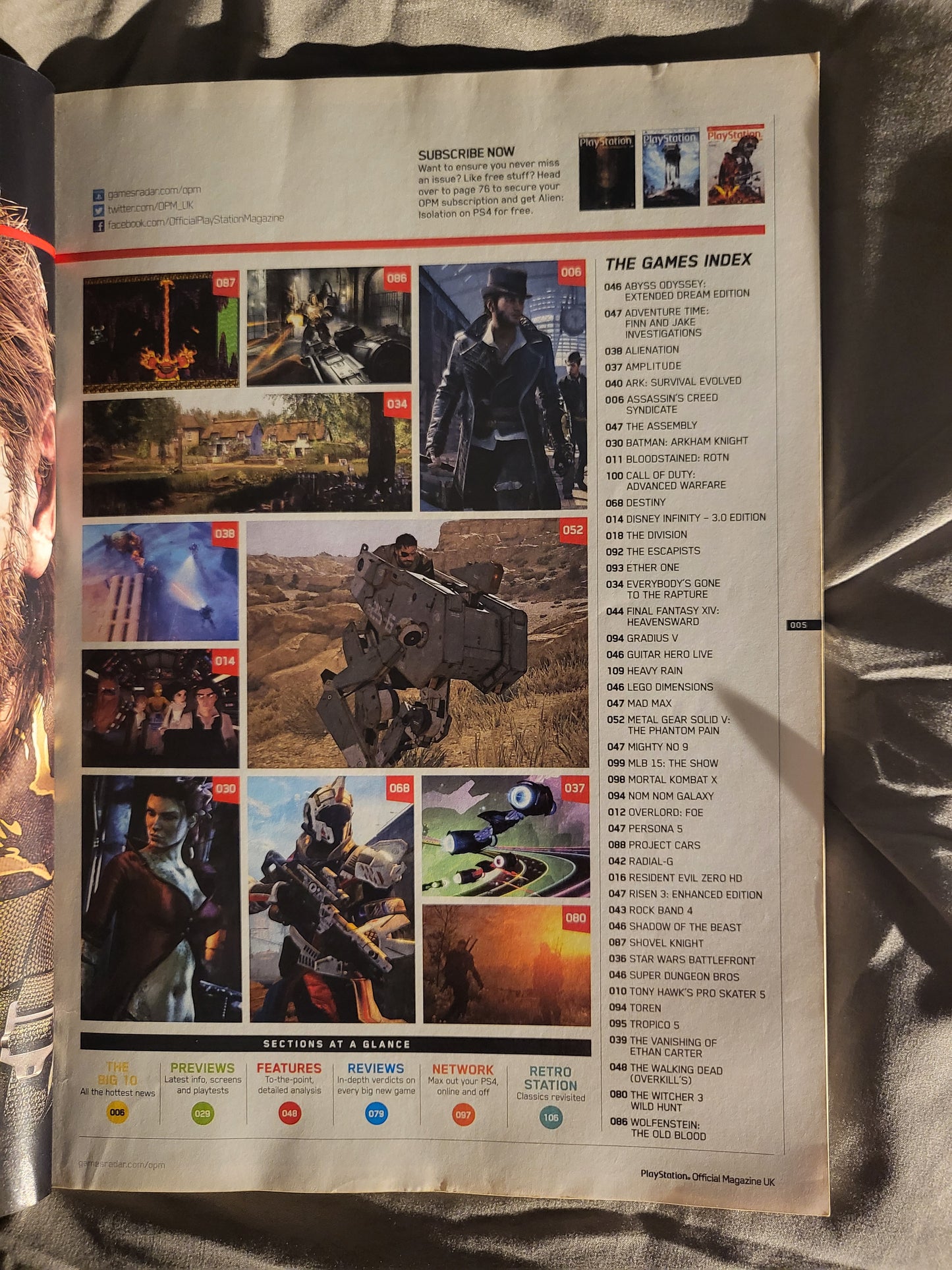 PlayStation Official Magazine July 2015 UK 111 (969) Metal Gear Solid Assassins Creed