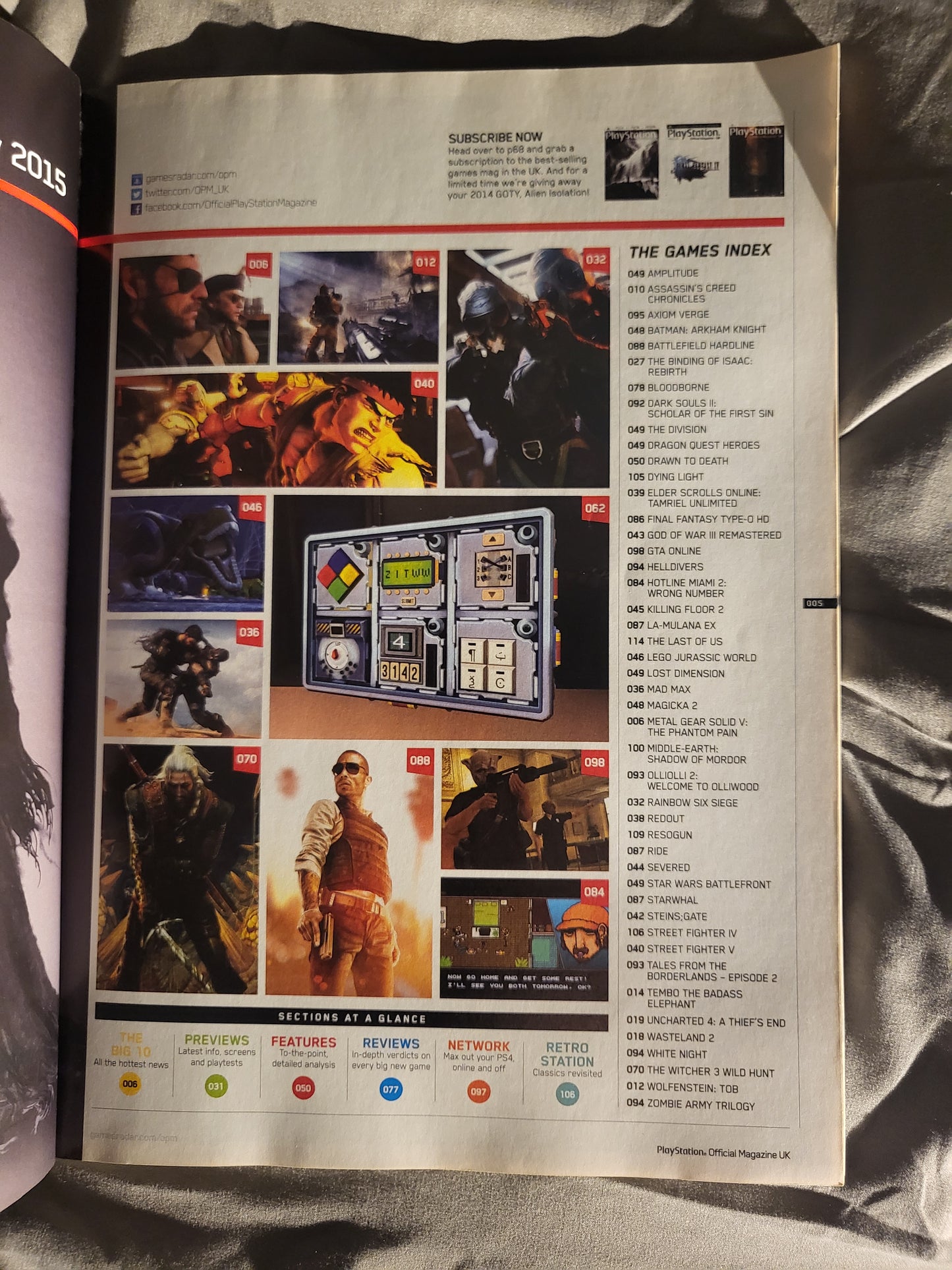 PlayStation Official Magazine May 2015 UK 109 (969) Metal Gear Solid Rainbow Six Siege