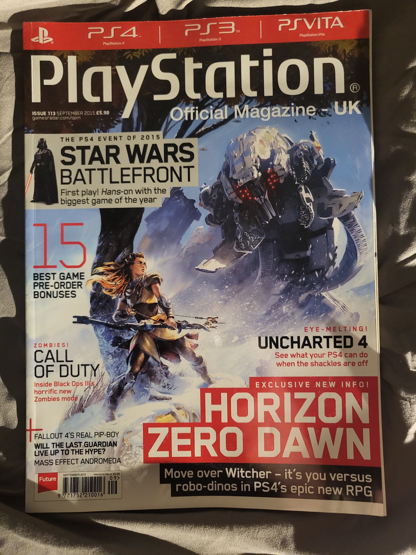 PlayStation Official Magazine September 2015 UK 113 (971) Horizon Zero Dawn Uncharted