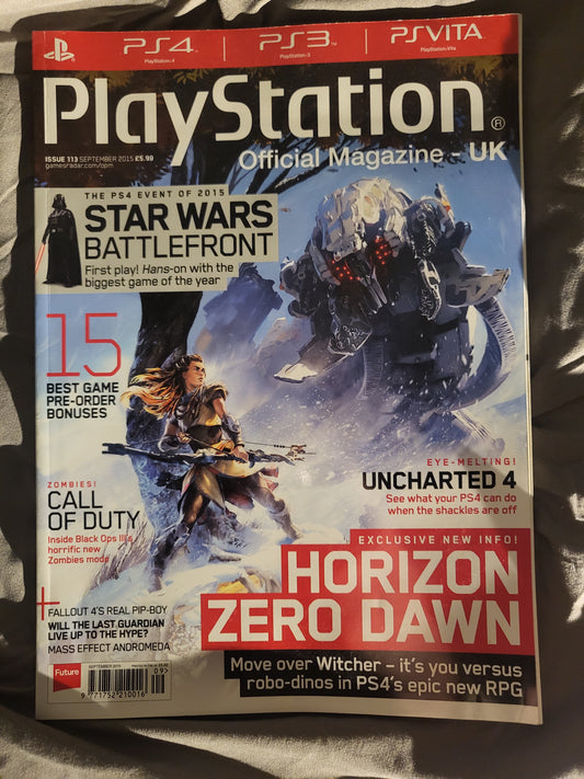 PlayStation Official Magazine September 2015 UK 113 (971) Horizon Zero Dawn Uncharted