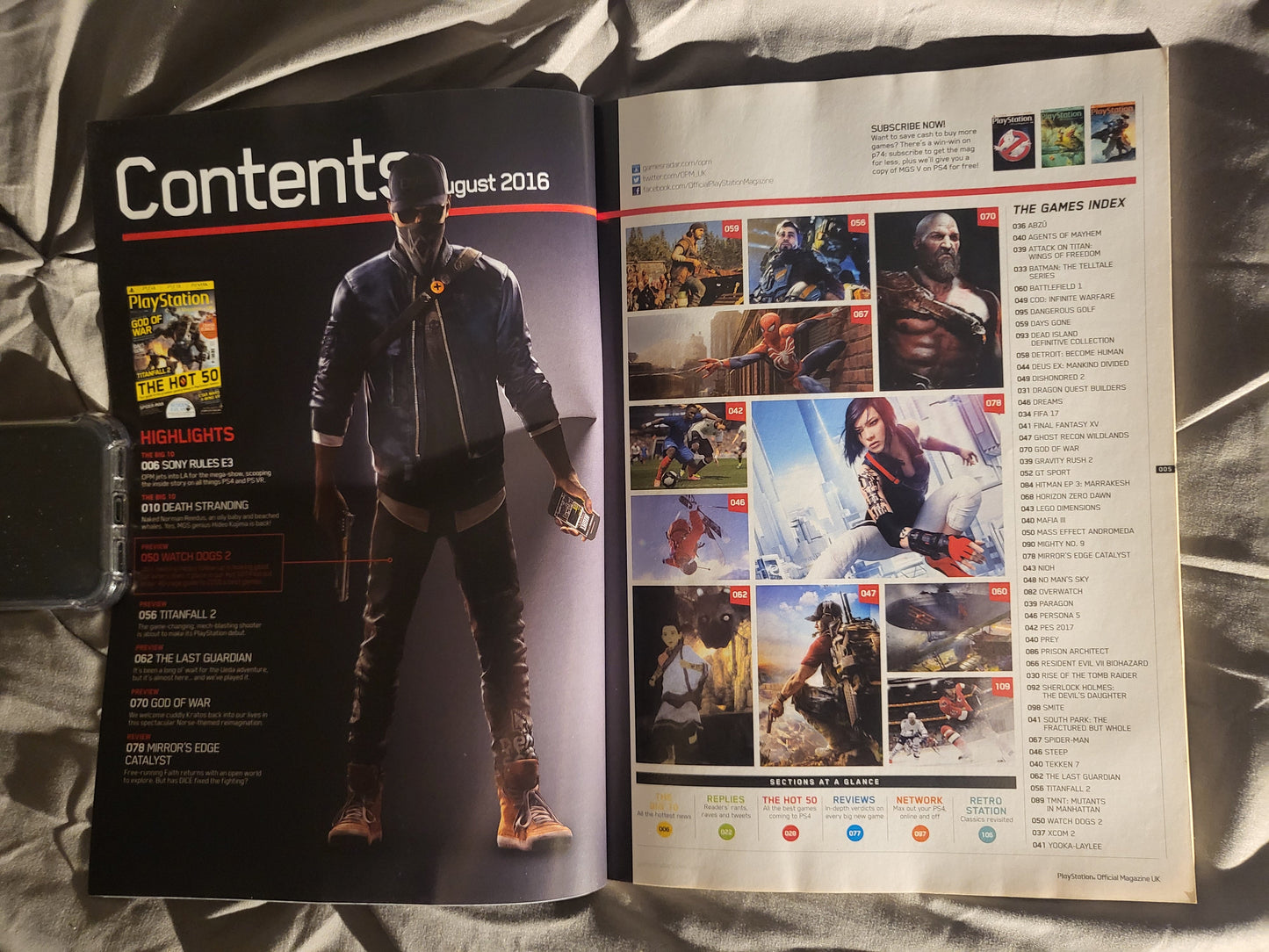PlayStation Official Magazine August 2016 UK 125 (971) God of War Titanfall Days GOne
