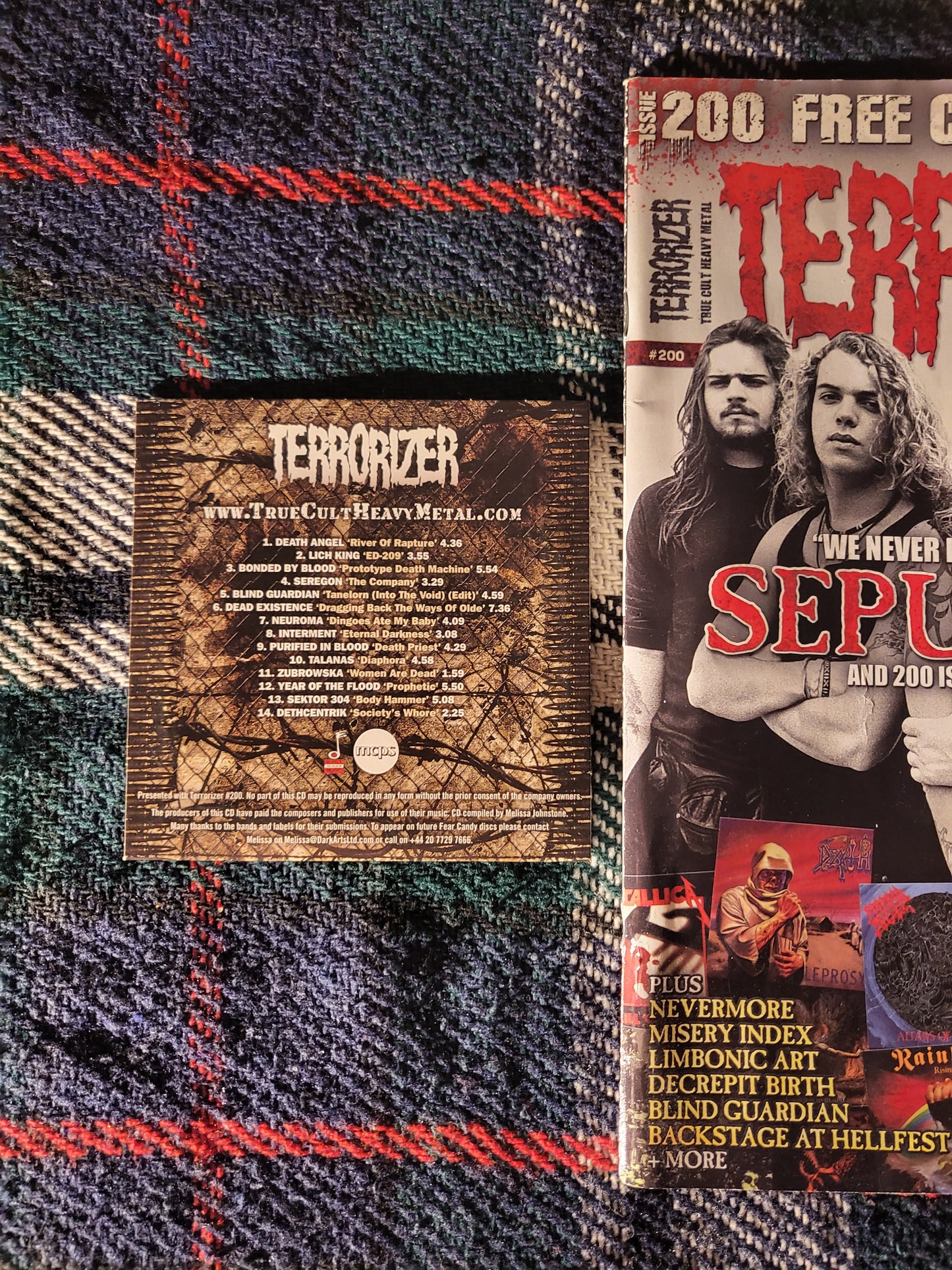 Terrorizer Magazine Summer 2010 #200 (973) 1 CD Sepultura Death Angel Lich King