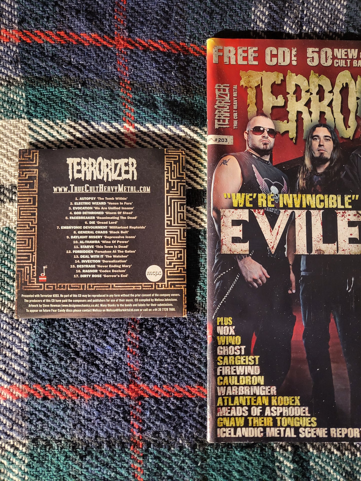 Terrorizer Magazine November 2010 #203 (973) 1 CD Opeth Cradle of Filth Dimmu Borgir