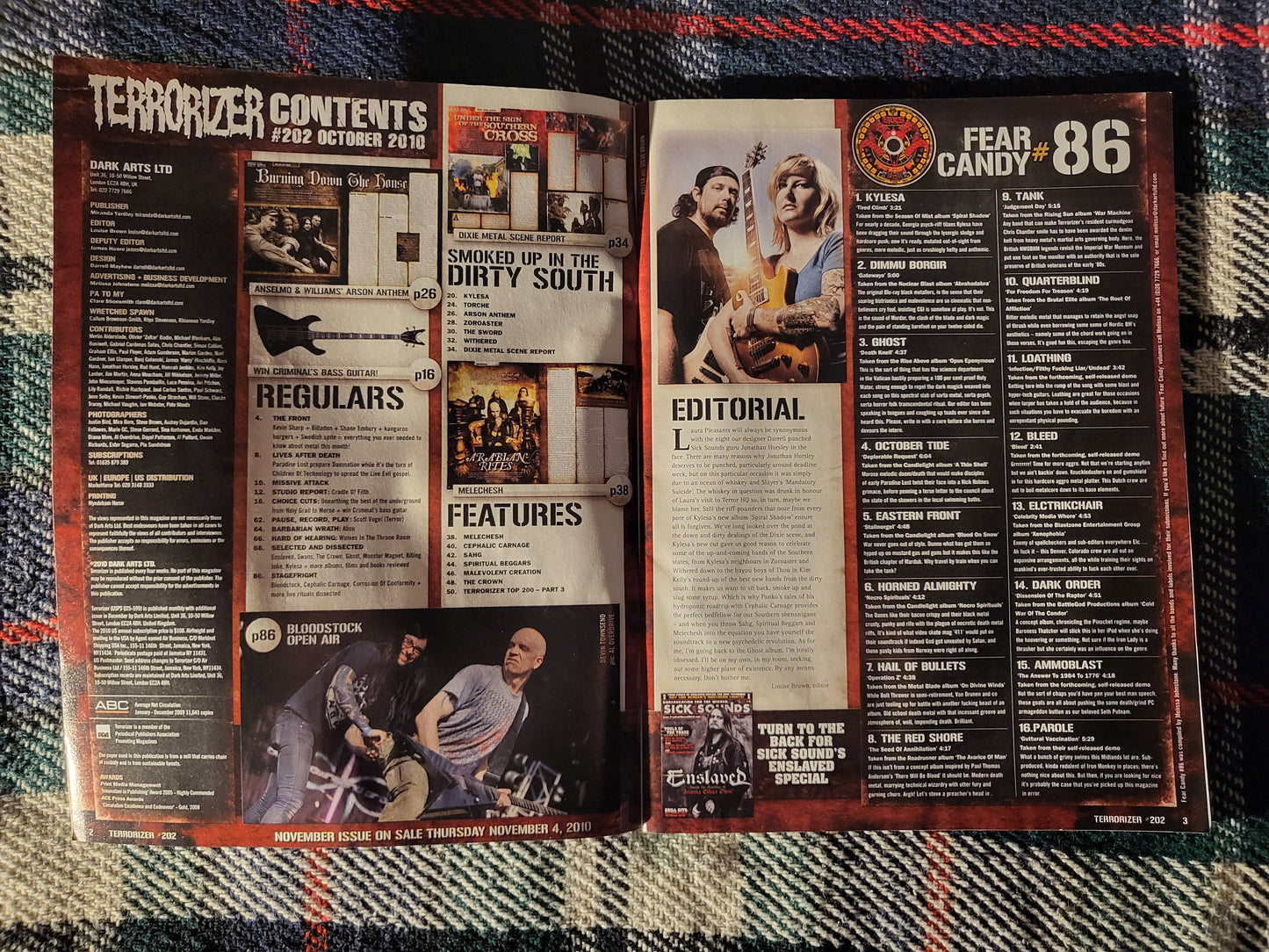 Terrorizer Magazine October 2010 #202 (973) Melechesh SAHG Cephalic Carnage