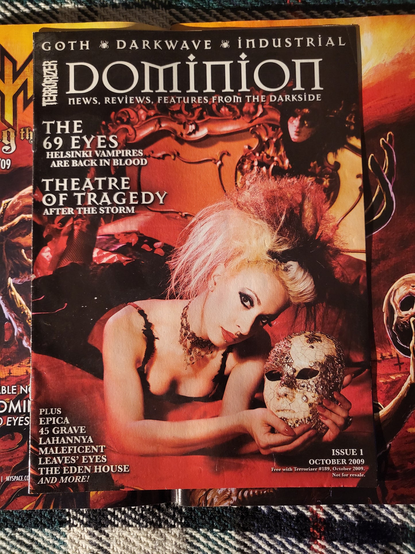 Terrorizer Magazine October 2009 #189 w/ Dominion (973) Immortal Slayer