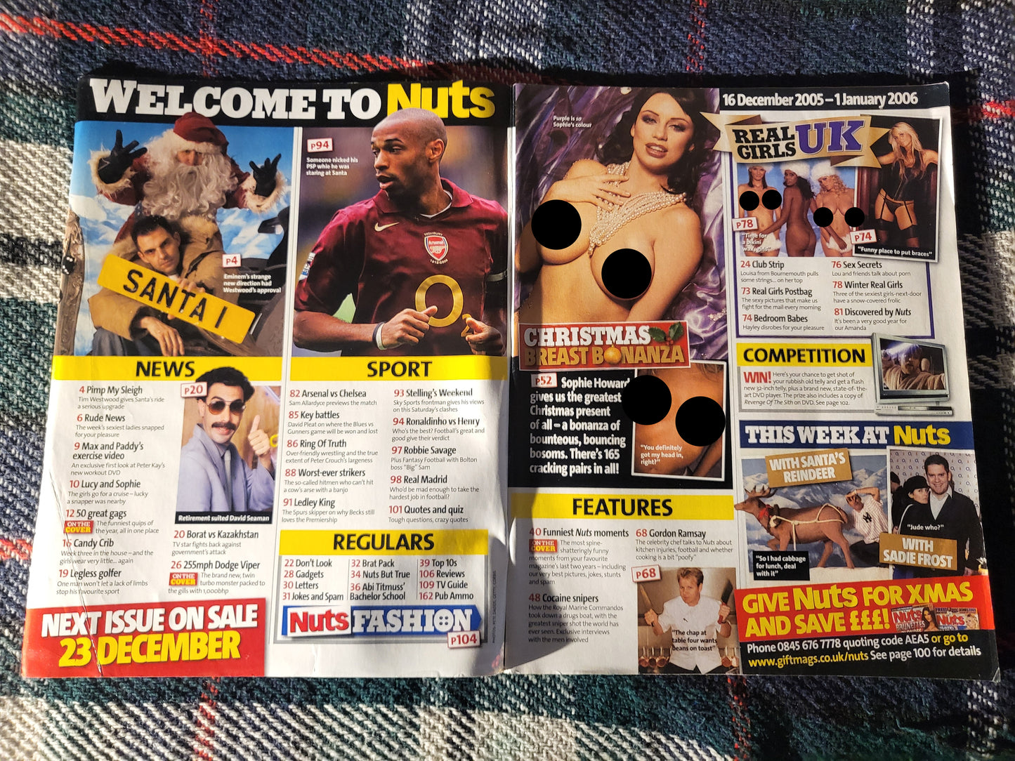 NUTS 16-29 December 2005 (974) Sophie Howard Christmas Double Issue
