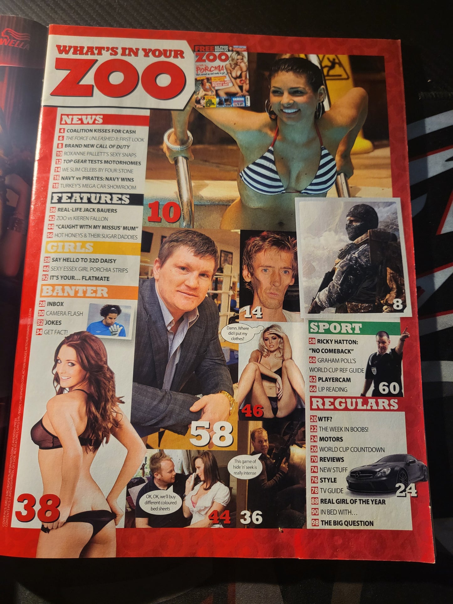 ZOO Magazine 4-10 June 2010 (976) Porchia POSTER Roxanne Pallett