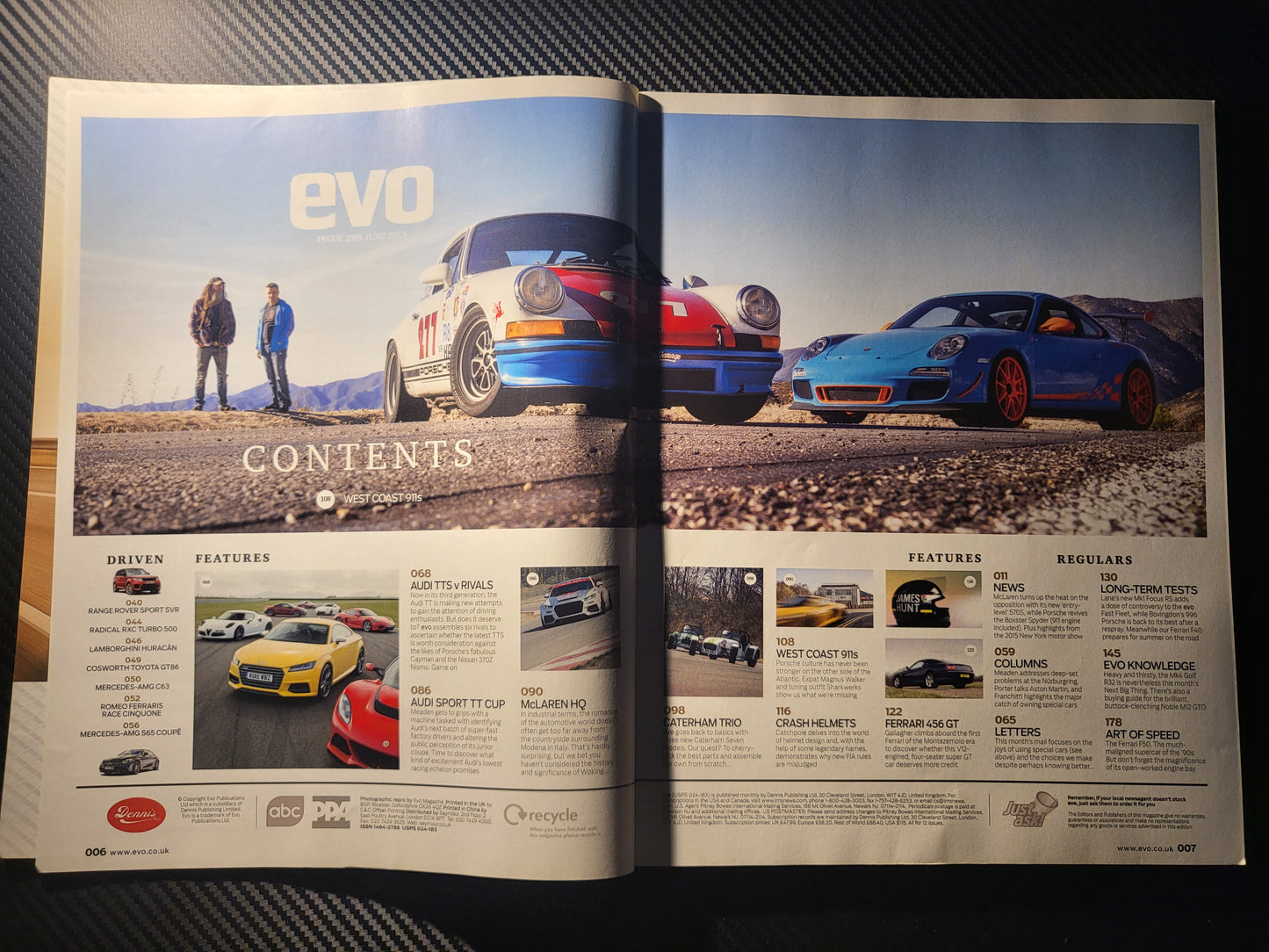 EVO Magazine June 2015 #209 (978) Ferrari 456 GT Caterham McLaren
