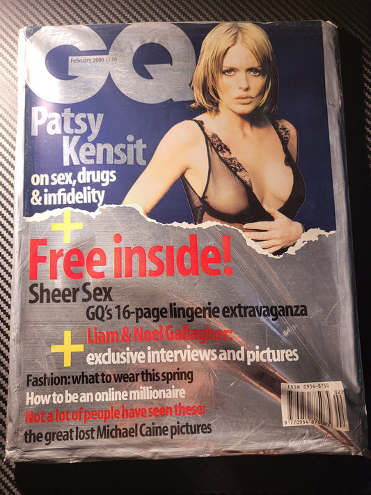 GQ Magazine February 2000 STILL SEALED! (978) Patsy Kensit