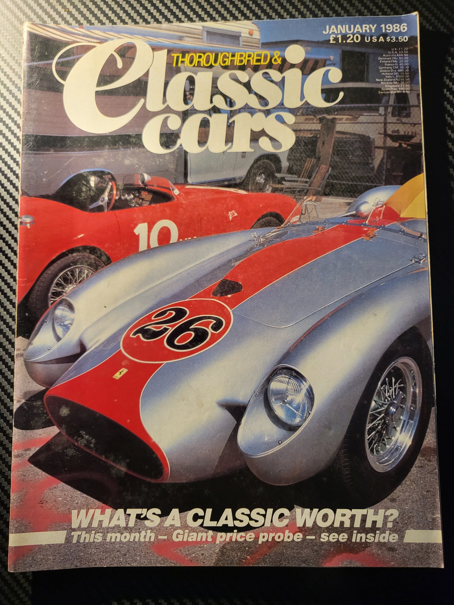 Classic Cars Magazine January 1986 (985) Bugatti Type 37
