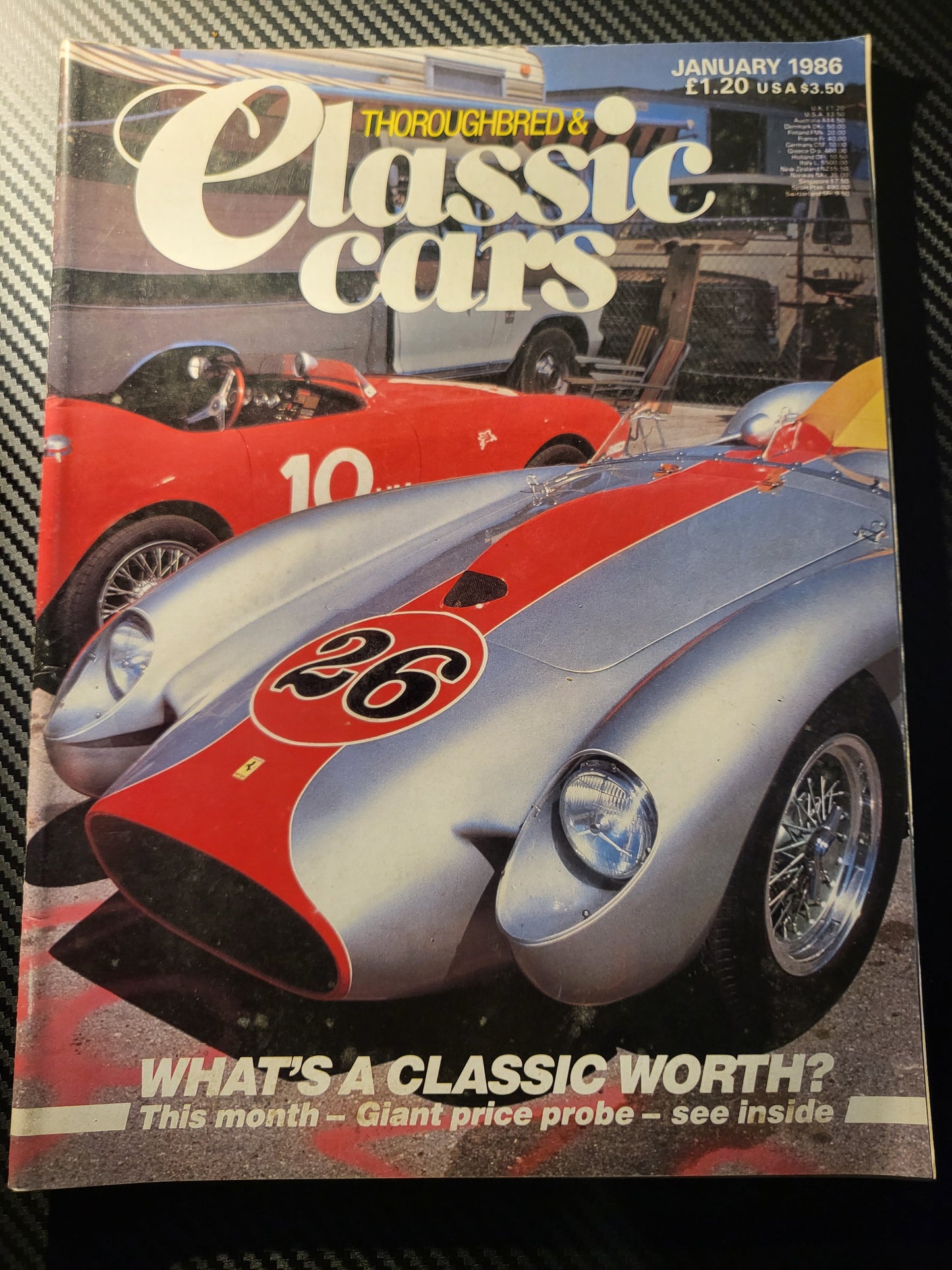 Classic Cars Magazine January 1986 (985) Bugatti Type 37