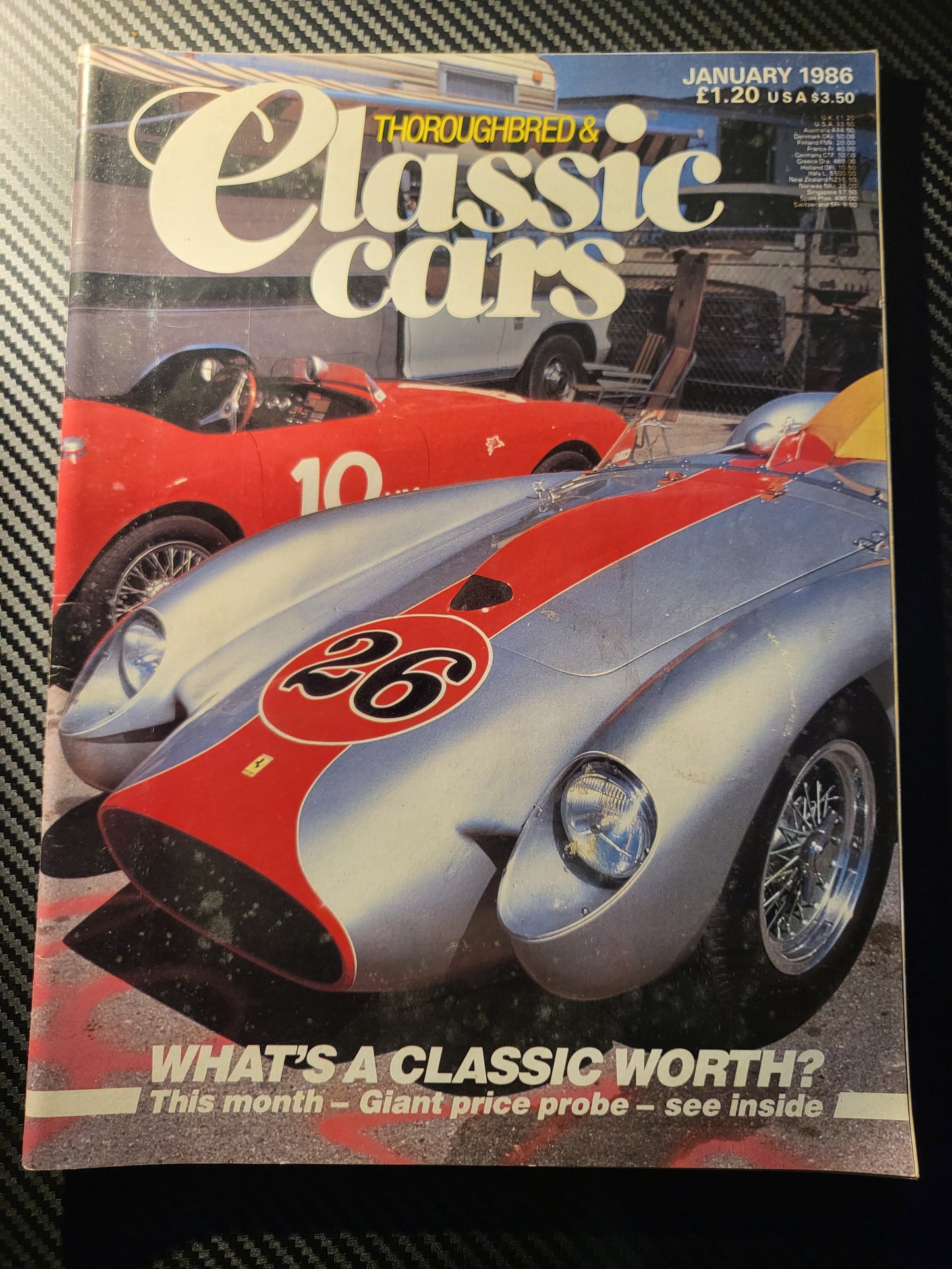 Classic Cars Magazine January 1986 (985) Bugatti Type 37