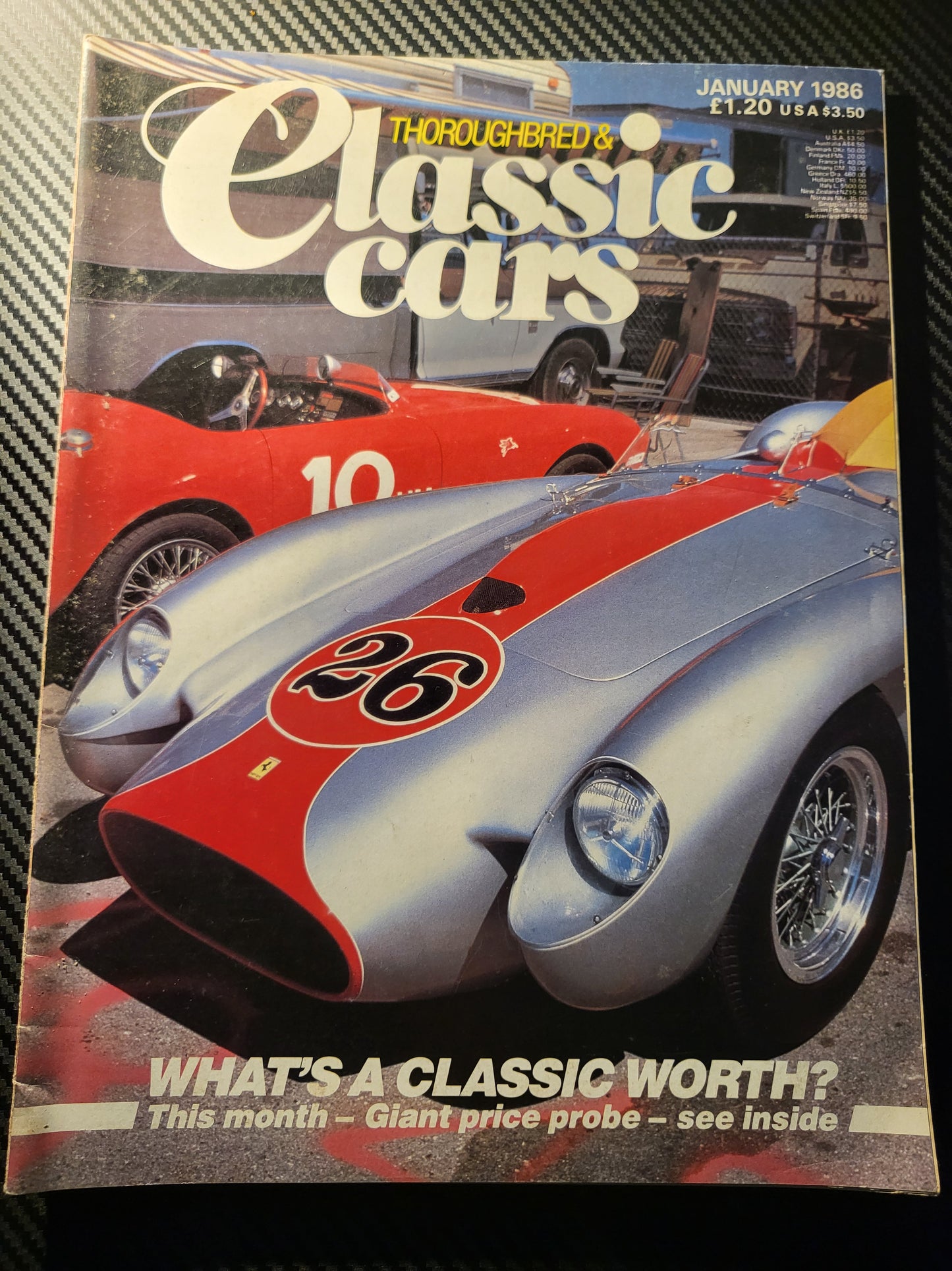 Classic Cars Magazine January 1986 (985) Bugatti Type 37