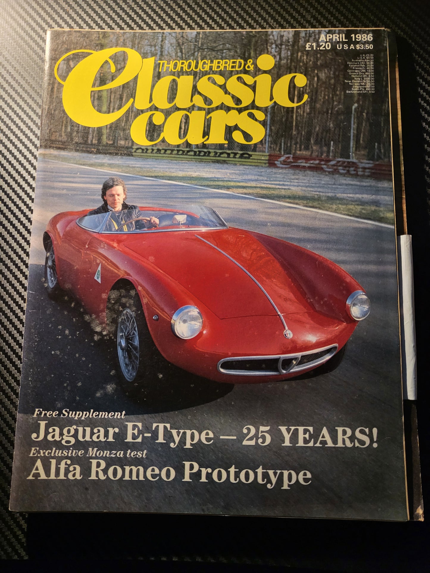 Classic Cars Magazine April 1986 (985) with Supplement Jaguar E-Type Alfa Romeo