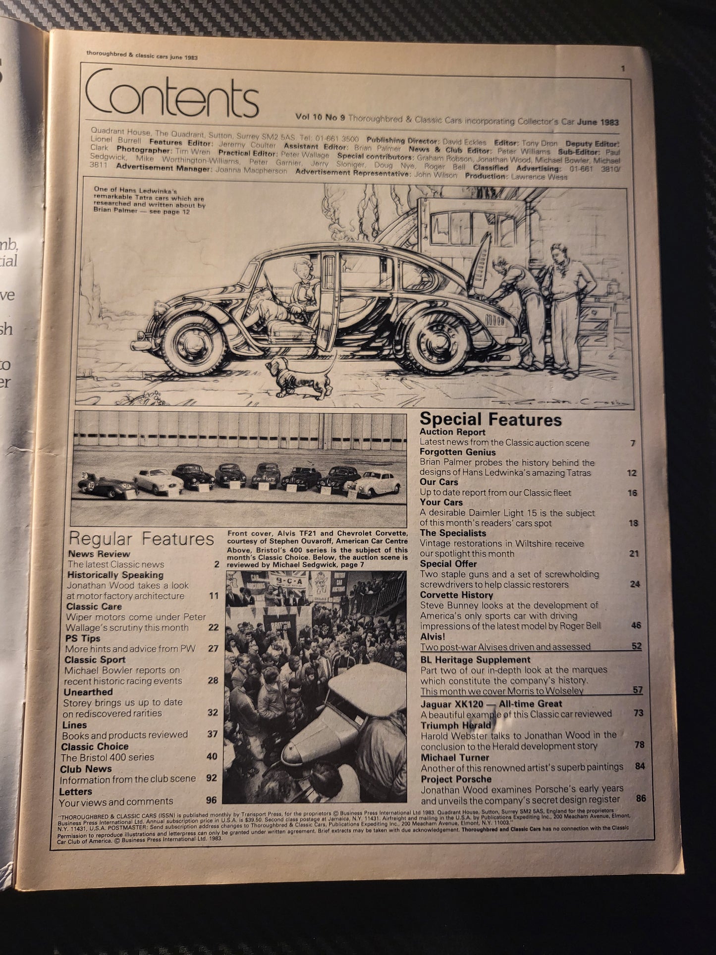 Classic Cars Magazine June 1983 (985) Porsche Alvis Bristol Leyland XK
