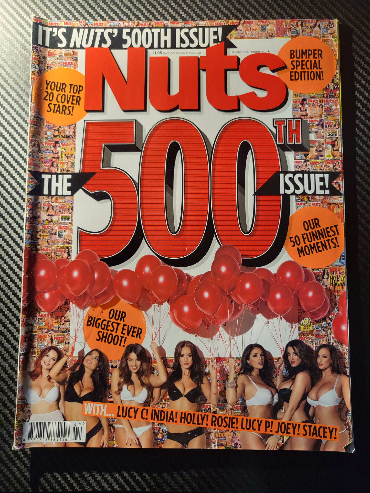 Nuts Magazine 18-24 October 2013 (984)(Rare) 2x POSTER Lucy Pinder Holly Peers