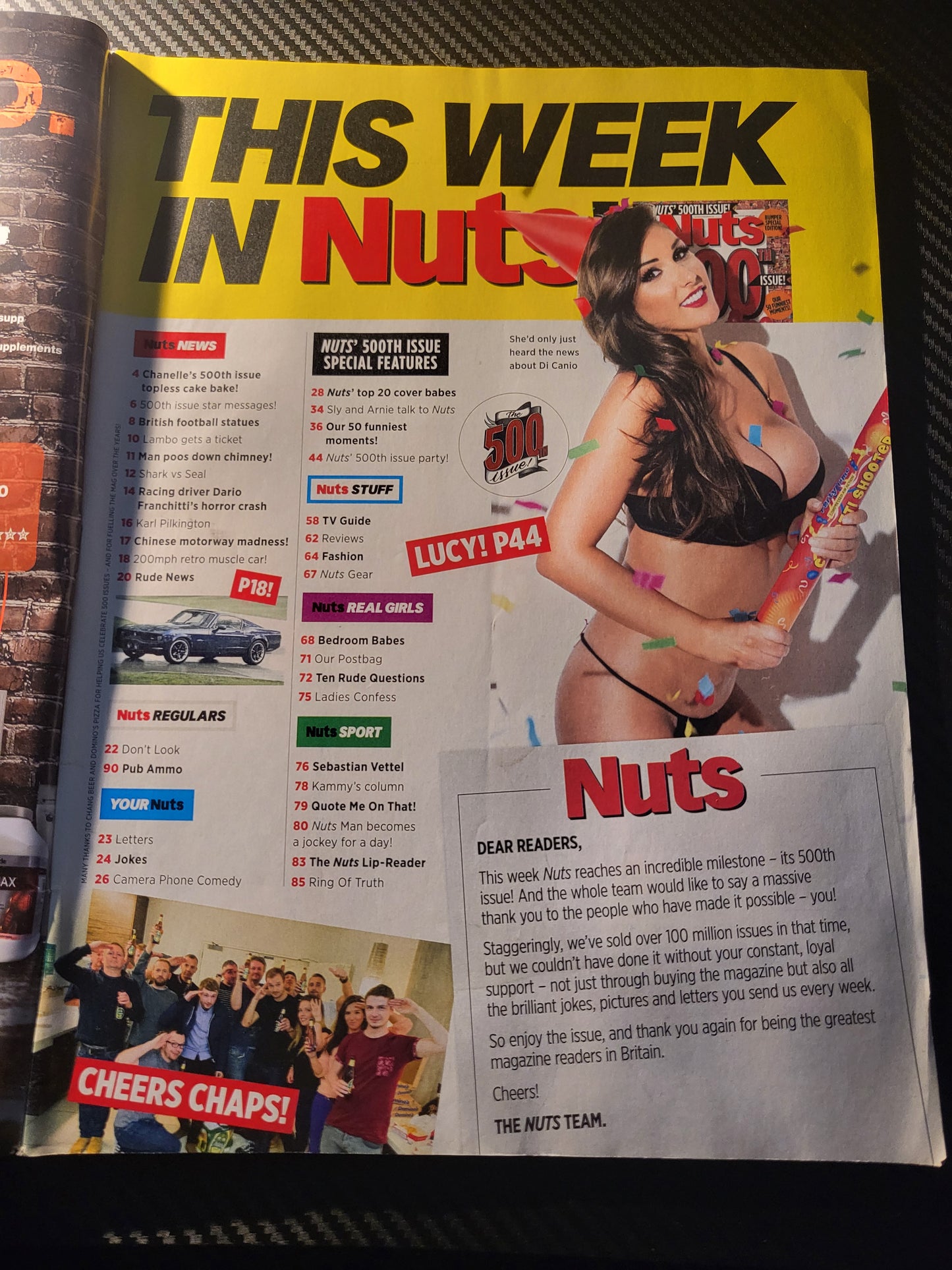 Nuts Magazine 18-24 October 2013 (984)(Rare) 2x POSTER Lucy Pinder Holly Peers