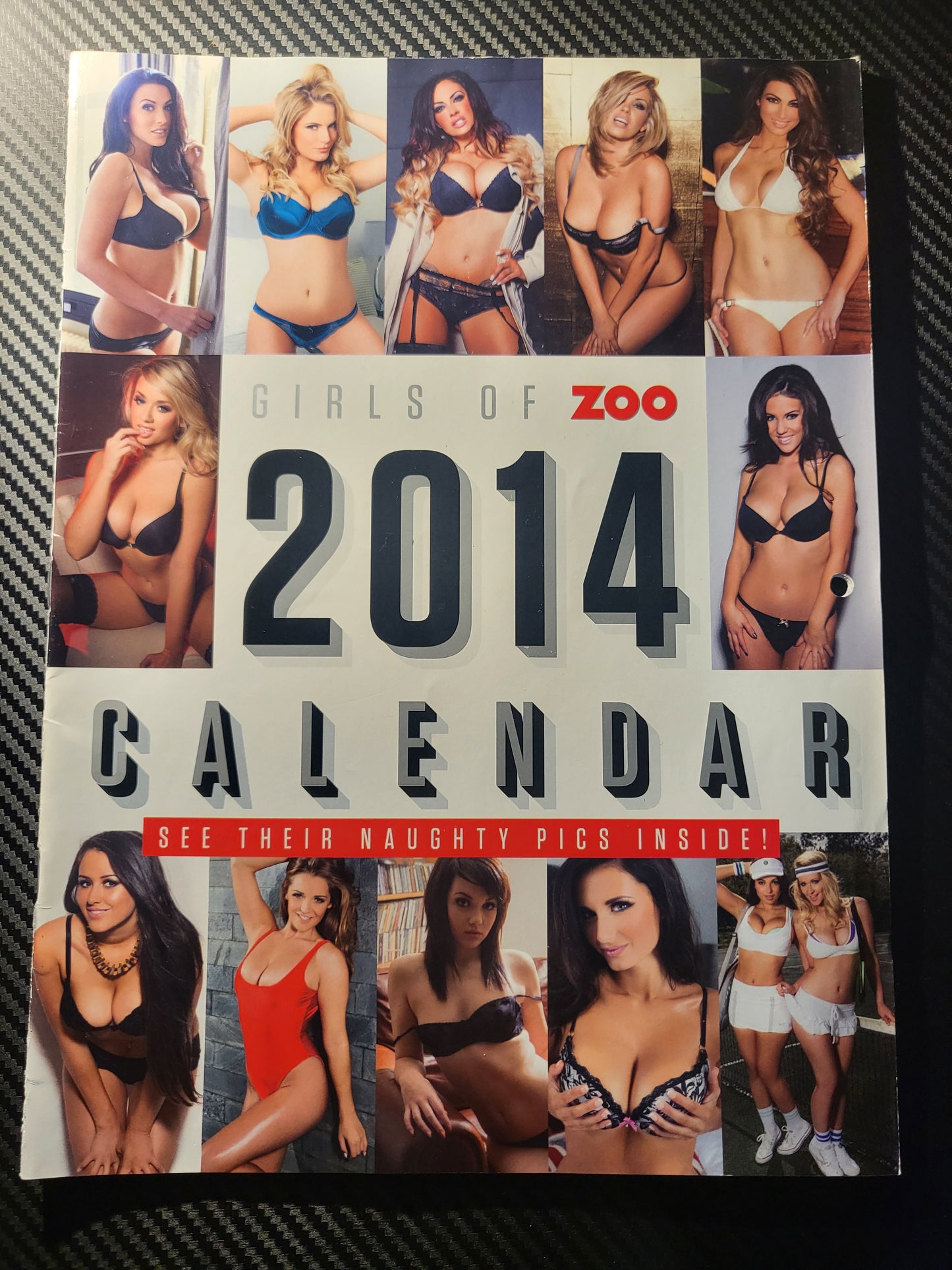 ZOO Magazine Calender 2014 (984)(Rare) Jodie Marsh Marie Simpson Leah Francis