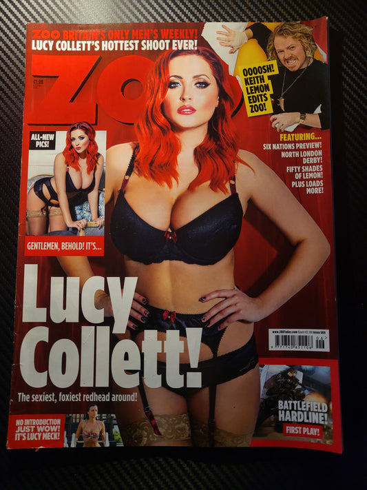ZOO Magazine 6 12 February 2015 (987)(Rare) POSTER Lucy Collett Lucy Meck