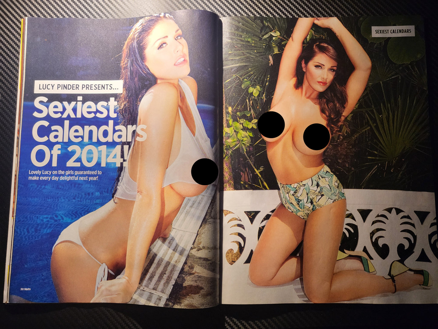 NUTS 4-10 October 2013 (988)(Rare) POSTER Lucy Pinder Chanelle Hayes