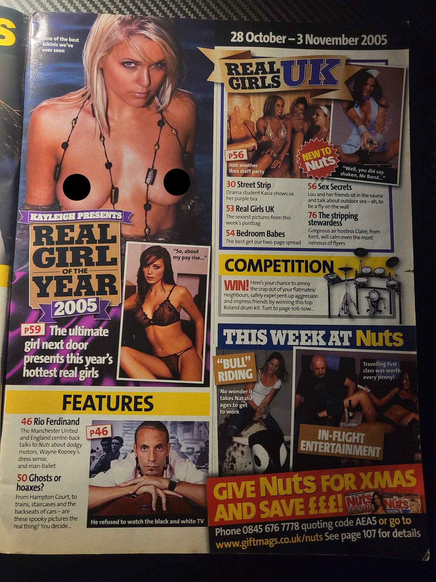 NUTS 28 October 3 November 2005 (988)(Rare) Kayleigh Pearson Girls Of The Year