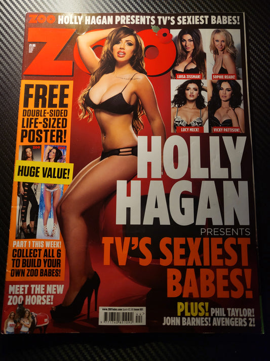 ZOO Magazine 31 October 6 November 2014 (988)(Rare) HOLLY HAGAN POSTER Sophie Reade