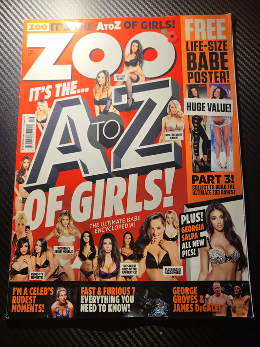 ZOO Magazine 14-20 November 2014 (988)(Rare) Georgia Salpa A to Z of Girls