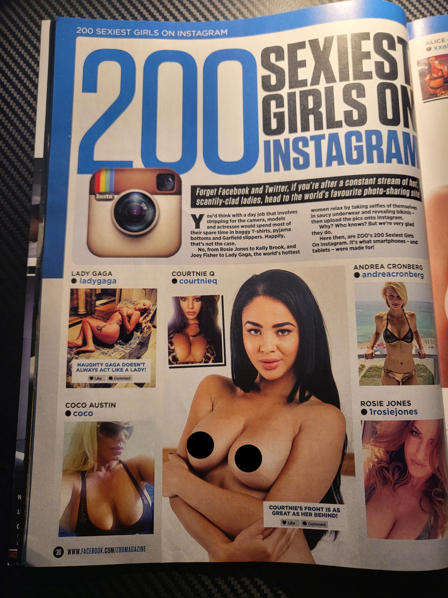 ZOO Magazine 24-30 October 2014 (988)(Rare) Arabella Durkin POSTER Instagram Girls